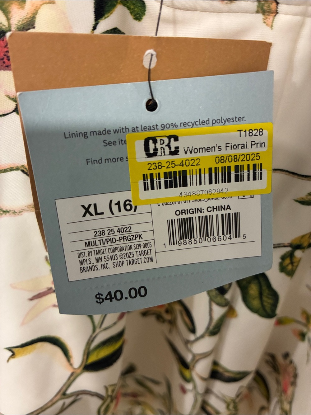 Shade & Shore cream Floral One-Piece Swimsuit - Picture 4 of 10